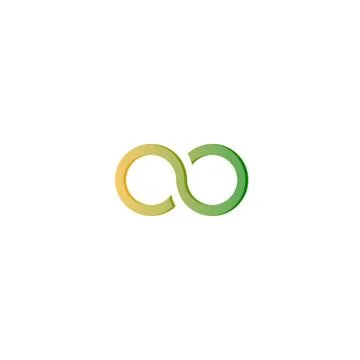 Green yellow infinity Stock Illustration