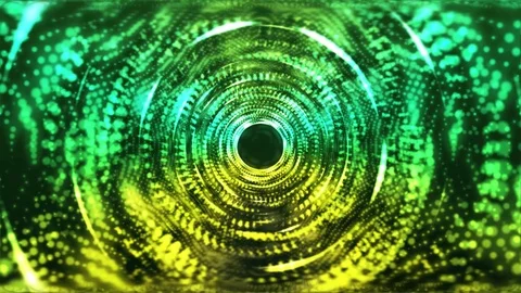 Green Yellow Liquid Tunnel Stock-Footage 106948406