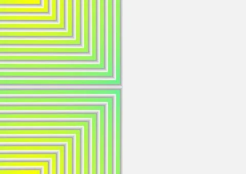 Green yellow paper striped pattern abstract geometric background 스톡 일러스트