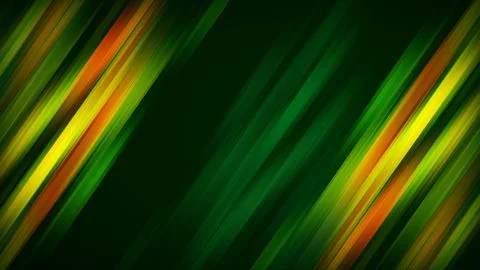 Green Yellow Red Blurry Slanting Ribbons Light Streaks With Space In The Middle Stock Illustration