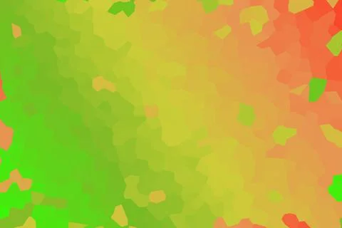 Green-yellow-red low poly crystal background. Polygon design pattern. illustr Stock Illustration
