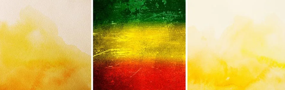 Green, yellow, red texture background,Reggae background Stock Illustration