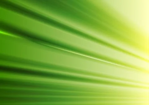Green yellow smooth rays abstract blurred background Illustrazione stock