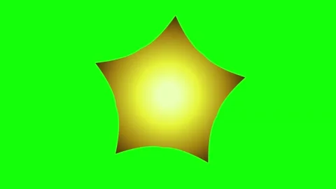 Green Yellow Star Screen Horizontal 16:9 Green Screen Vidéo 340461303