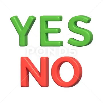 Green yes and red no virtual modern 3d render shiny glossy texture Modello PSD