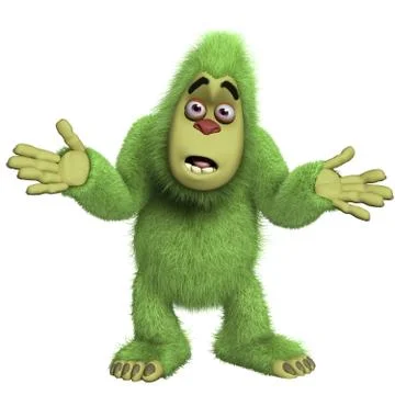 Green yeti Stock-Illustration