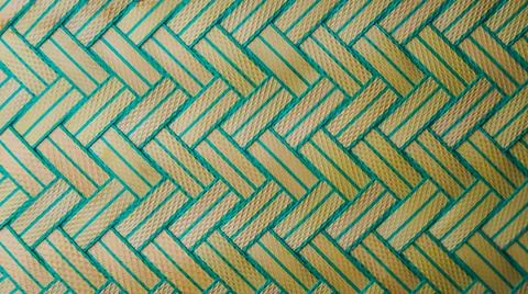 Green zigzag background Stock Photos