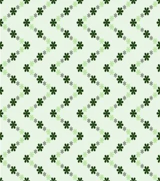 Green zigzag blossom pattern structure vector illustration Illustrazione stock