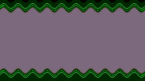 Green Zigzag Border Abstract Design Stock Footage 284393698