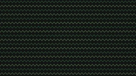 Green zigzag pattern on a dark background with simple Stock Footage 338126675