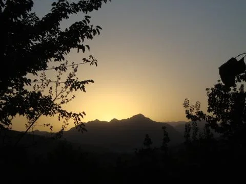Green Zone Sunset 写真素材