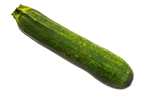 Green Zucchini close-up 3d rendering with realistic texture Stock Illustration