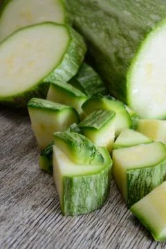 Green zucchini Stock Photos