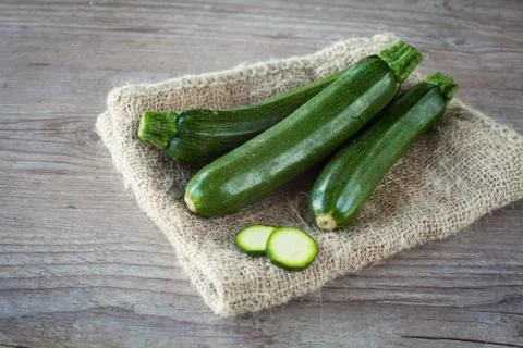 Green zucchini Stock Photos