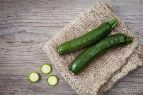 Green zucchini Stock Photos