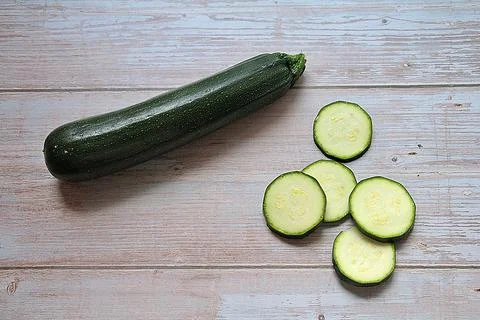 Green zucchini Stock Photos
