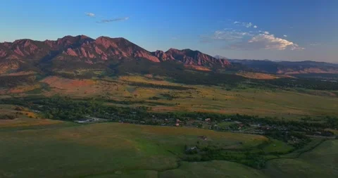 Greenbelt Plateau Flatirons Front Range Boulder Creek neighborhood Chautauqua Stock Footage 316573257