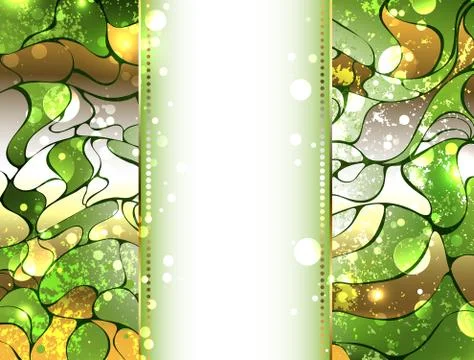 Greenery gem background Stock Illustration