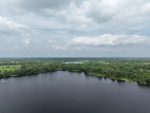 Greenery lake view Foto stock