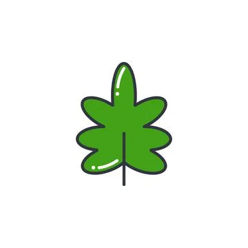 Greenery line color icon vector illustration Illustration