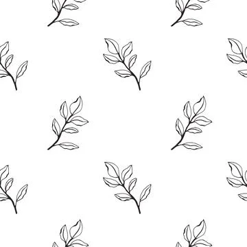  greenery seamless pattern.  Citrus fruit branch Stock Illustration