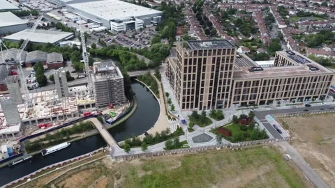 Greenford Quay Stock Footage 327483173