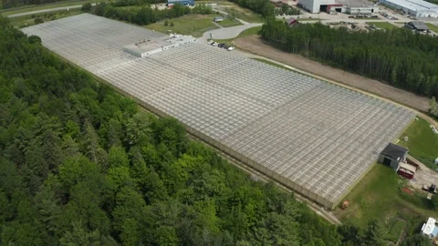 Greenhouse from above Video stock 155310786