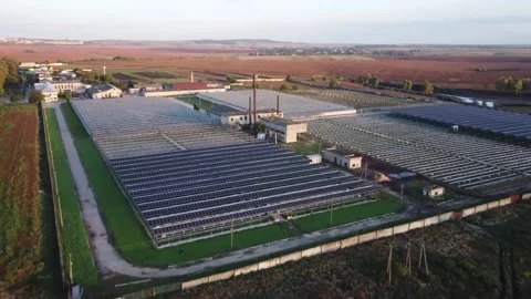 Greenhouse complex Video stock 161880916