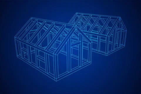 Greenhouse construction frame. Hothouse building object. Warm house Ilustración de archivo