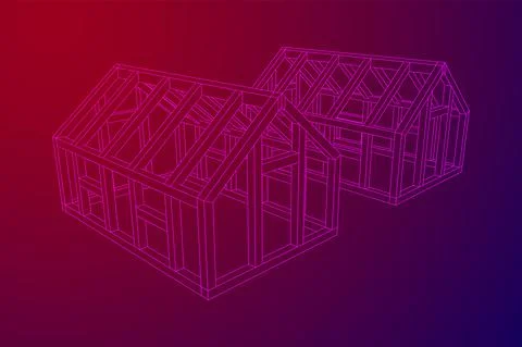 Greenhouse construction frame. Hothouse building object. Warm house Ilustración de archivo