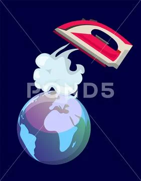 Greenhouse effect planet earth global warming concept climate change vector Stock Illustrationen