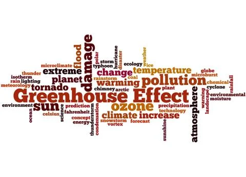 Greenhouse Effect, word cloud concept Stock Illustration