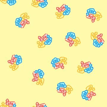 Greenhouse gas reduction carbon vector seamless pattern Stock Illustration