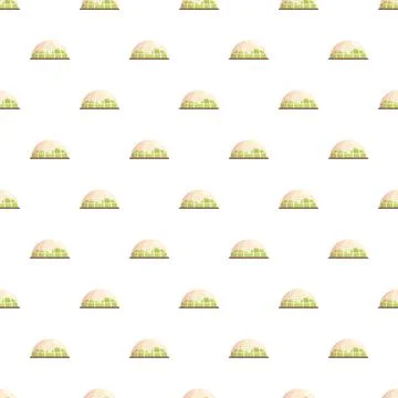 Greenhouse pattern for botanical garden design Stock Illustration