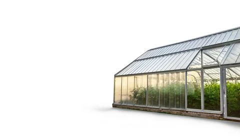 Greenhouse is a structure designed to regulate the temperature and humidity.. Stock Photos