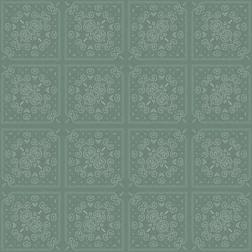 On a greenish background, an abstract openwork pattern. Stock Illustration