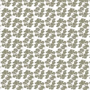 Greenish-beige smooth elements in an abstract pattern. Stock Illustration