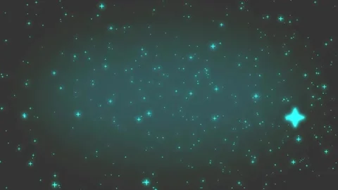 Greenish Blinking Stars Animation Loop  Stock Footage 220196940