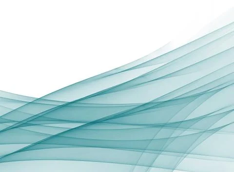 Greenish blue translucent abstraction Stock Illustration