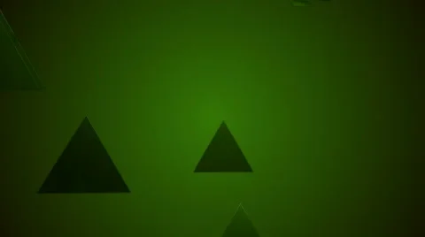 Greenish glossy triangle Stock Footage 52004473