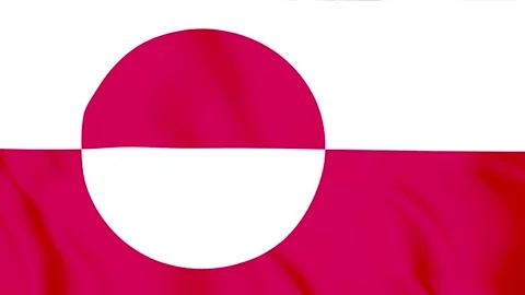 Greenland cloth flag texture background Stock Footage 330787182