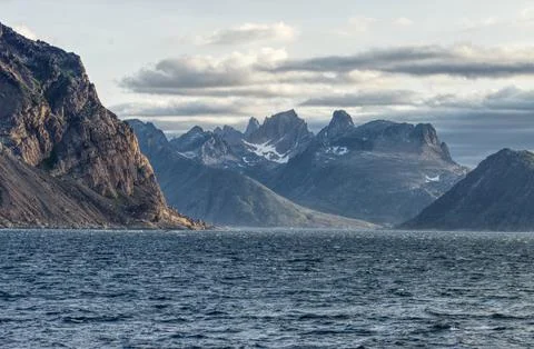 Greenland coast Stock Photos