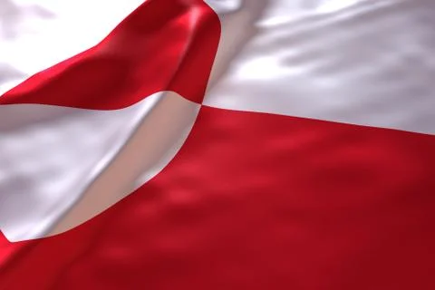 Greenland flag background Stock Illustration