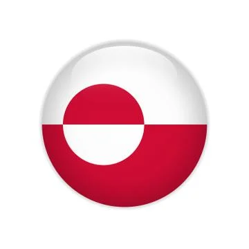 Greenland flag on button Stock-Illustration