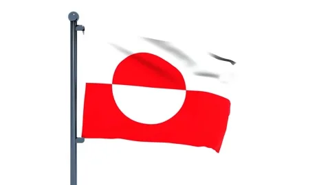 Greenland Flag Stock Footage 150197497