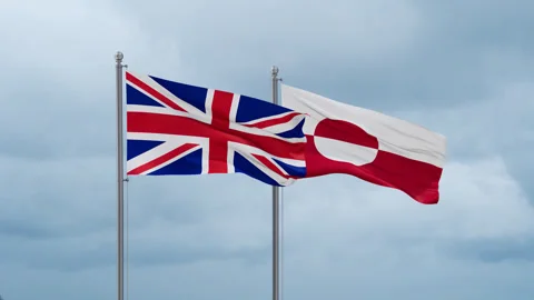 Greenland flag Video stock 251747425