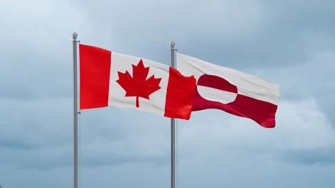 Greenland flag Stock-Footage 252023770