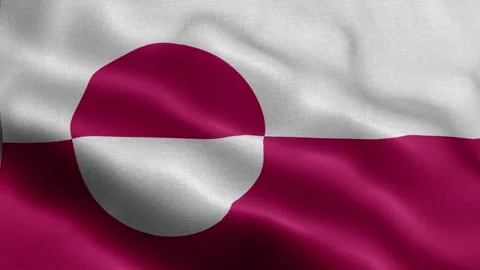 Greenland flag Front Stock Footage 318665553