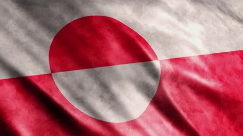 Greenland Flag Grunge Stock Footage 249036662