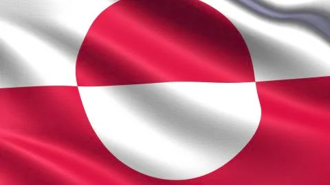 Greenland Flag Stockillustratie